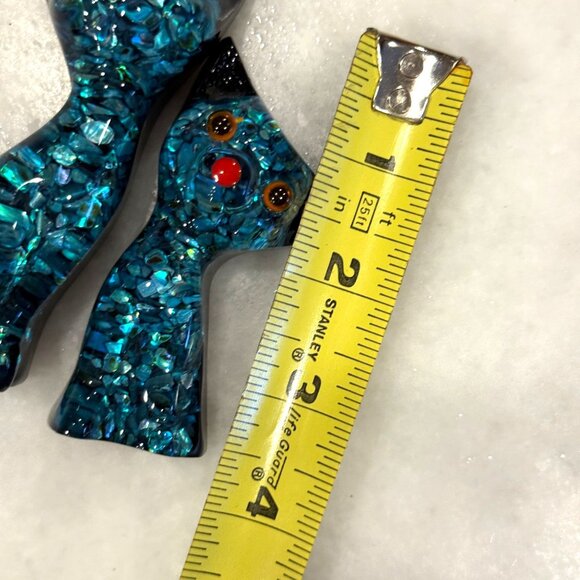 Ariki Paua Shell Cat Figurines Pair MCM Cool Cats Made In New Zealand Groovy Mod - Picture 9 of 9